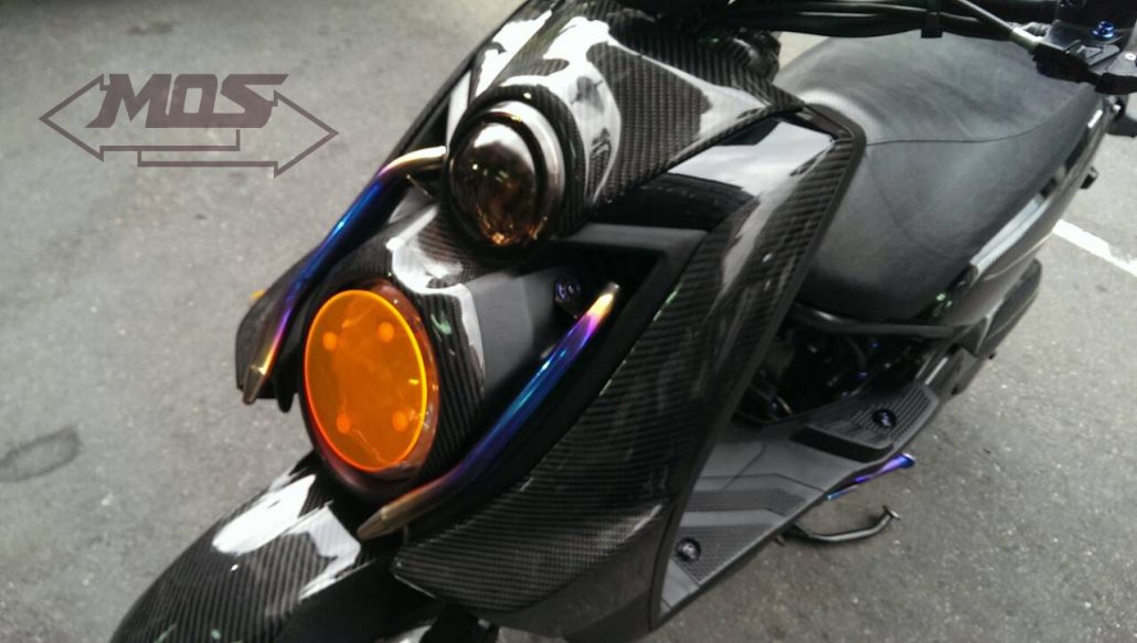 YAMAHA BW'S125 カーボン フロントパネルカバー - MOS