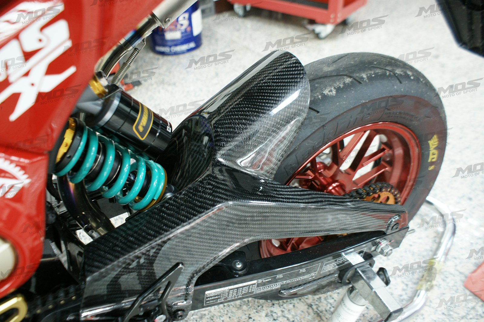 honda grom rear fender delete