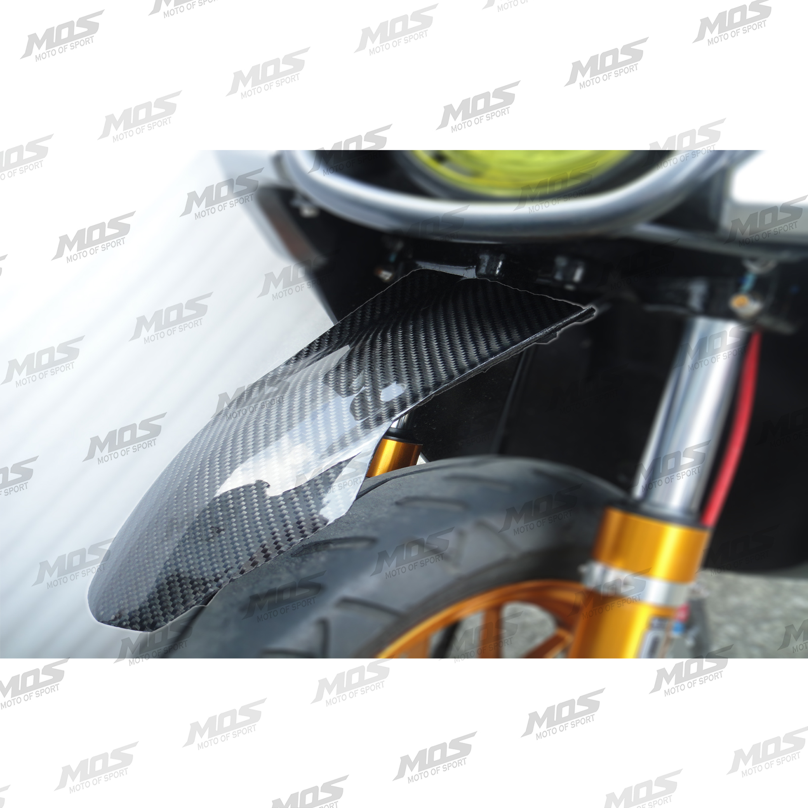 Carbon Fiber Long Front Fender for Yamaha Zuma 125 2009-2019 BWS