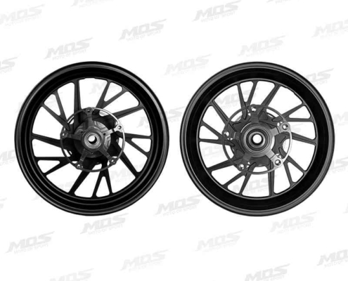 Forged Aluminum Alloy Wheels Set for Yamaha T-MAX 530 2017-2019 T-MAX560 2020 Matt Black 10 Spokes