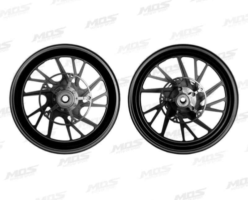 Forged Aluminum Alloy Wheels Set for Yamaha T-MAX 530 2017-2019 T-MAX560 2020 Matt Black 10 Spokes