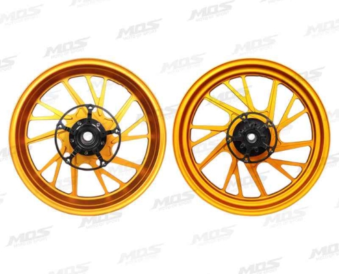 Forged Aluminum Alloy Wheels Set for Kymco AK550 2018-2020 Matt Golden 10 Spokes