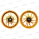 Forged Aluminum Alloy Wheels Set for Kymco AK550 2018-2020 Matt Golden 10 Spokes
