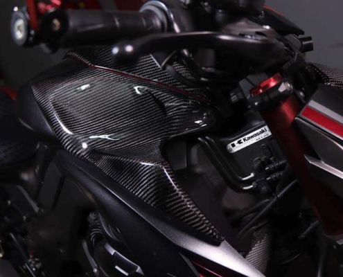 Carbon Fiber Fuel Tank Front Side Covers for Kawasaki Z1000 2014-2020 Z1000R 2017-2020、Z1000(14-16碳纖維)油箱左右側蓋、