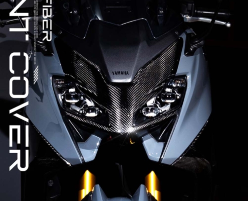 YAMAHA_TMAX5602022_碳纖維大燈飾蓋_實車照