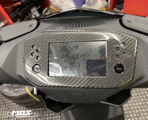 KYMCO_RTS125_RTS135碳纖維儀表蓋_實車照
