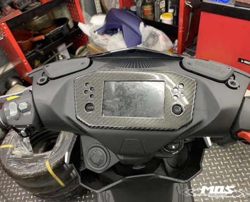 KYMCO_RTS125_RTS135碳纖維儀表蓋_實車照