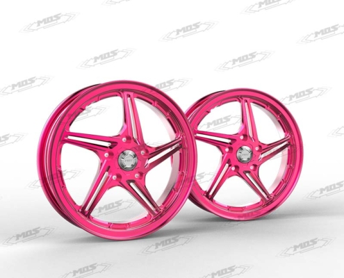 MOS_VESPA_GTS300_GT05鍛造輪框_桃紅